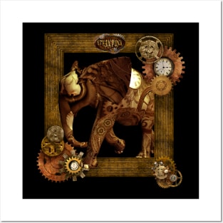 Steampunk elephant Posters and Art